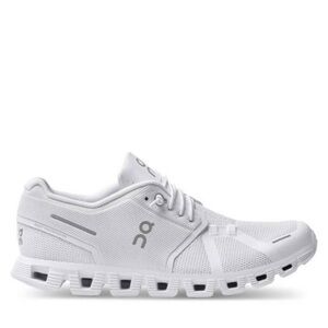 On Running Cloud 5 All White Sneakers
